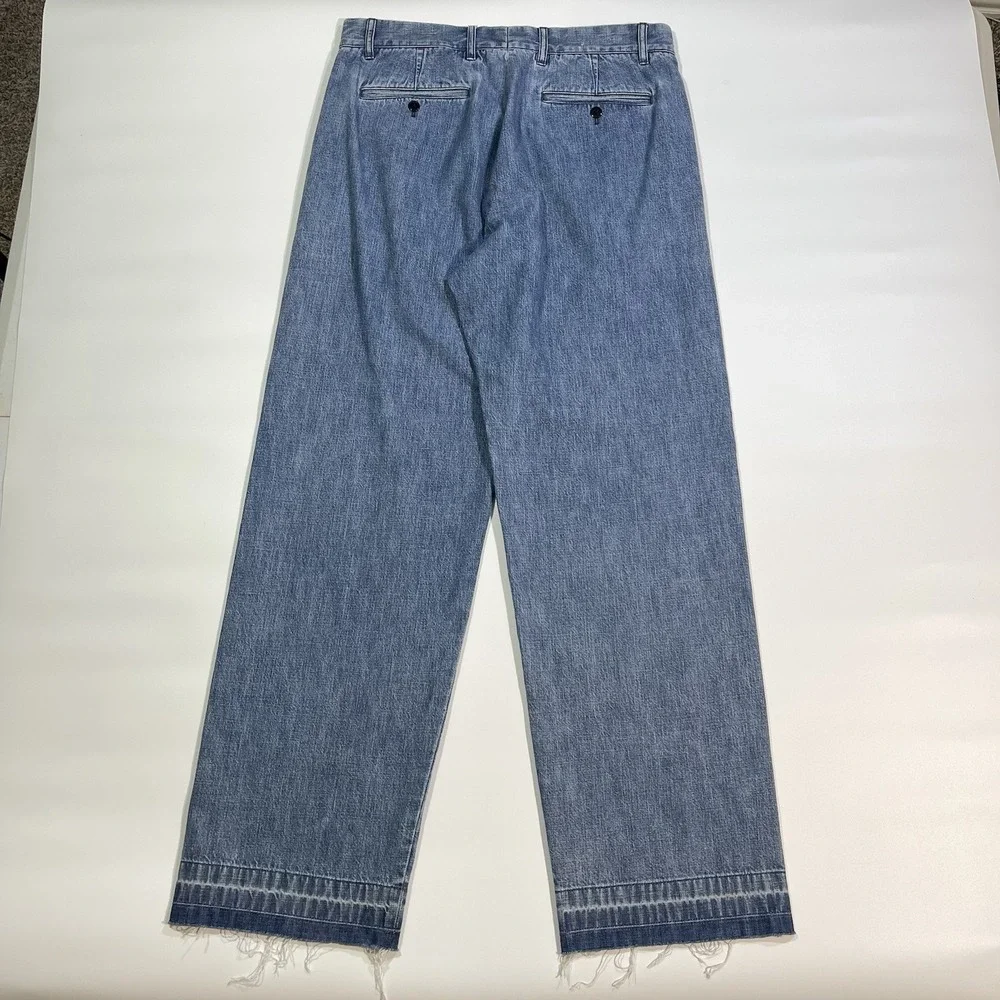 Todd Snyder Indigo Relaxed Fit Selvedge Chino‎ Jeans Mens Size 32 Button Fly